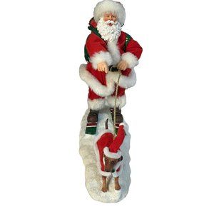 Possible Dreams Santa Clothtique Dachshund Through the Snow retired skiing Santa